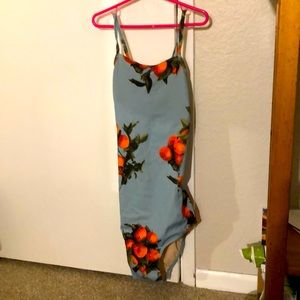 Albion peach print one-piece